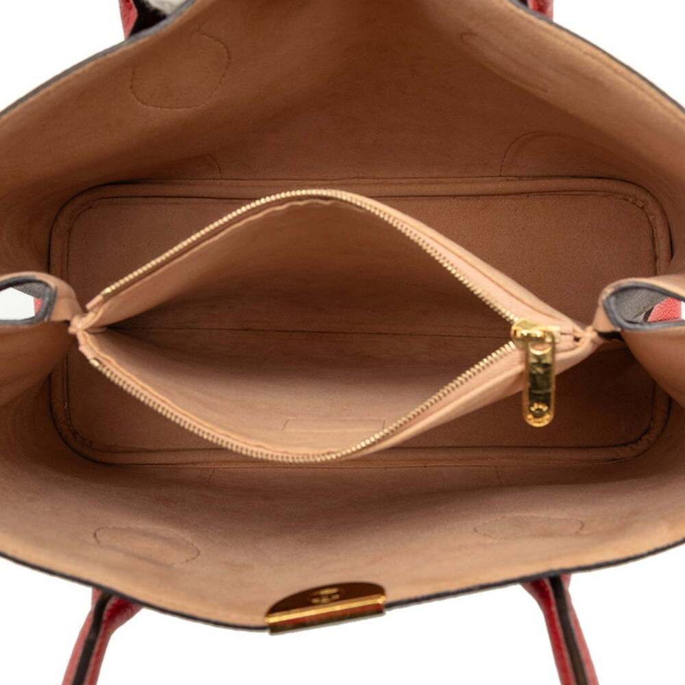 LOUIS VUITTON Authentic Brown Monogram Leather Tote Bag - Picture 4 of 6